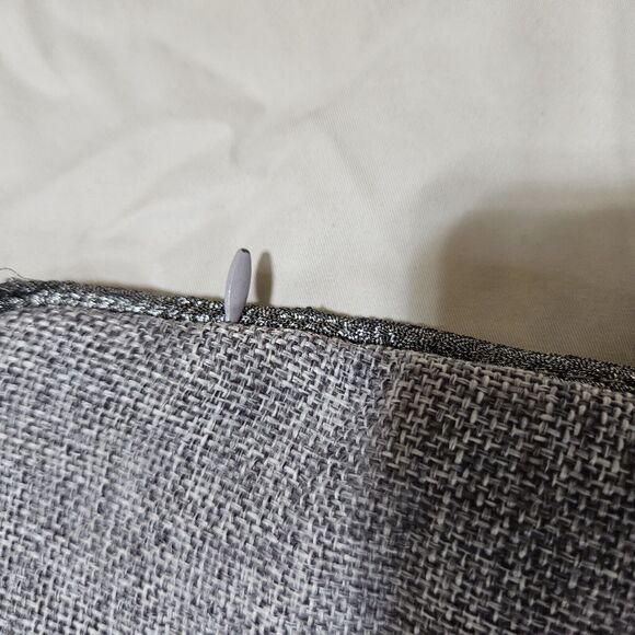 Croscill Akita Euro Pillow Shams Square Set of 2 Embroidered Tweed Retired Print - Picture 5 of 14